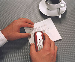 The worlds first hand-held printer!